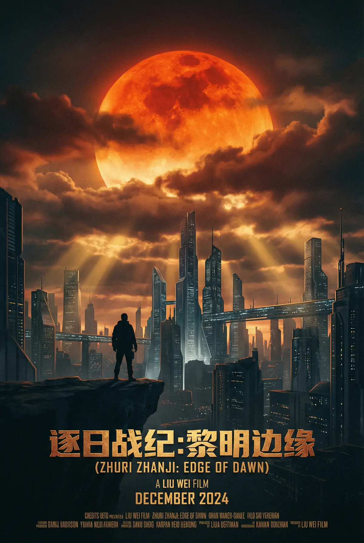 女神视频 出品科幻巨制《逐日战纪》电影海报